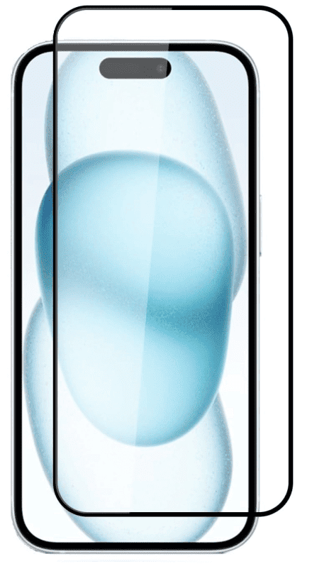 Amazon Brand - Solimo Edge-to-Edge Protector Tempered Glass Screen Protector for iPhone 16 (6.1 Inch) | Pack of 2 Clear