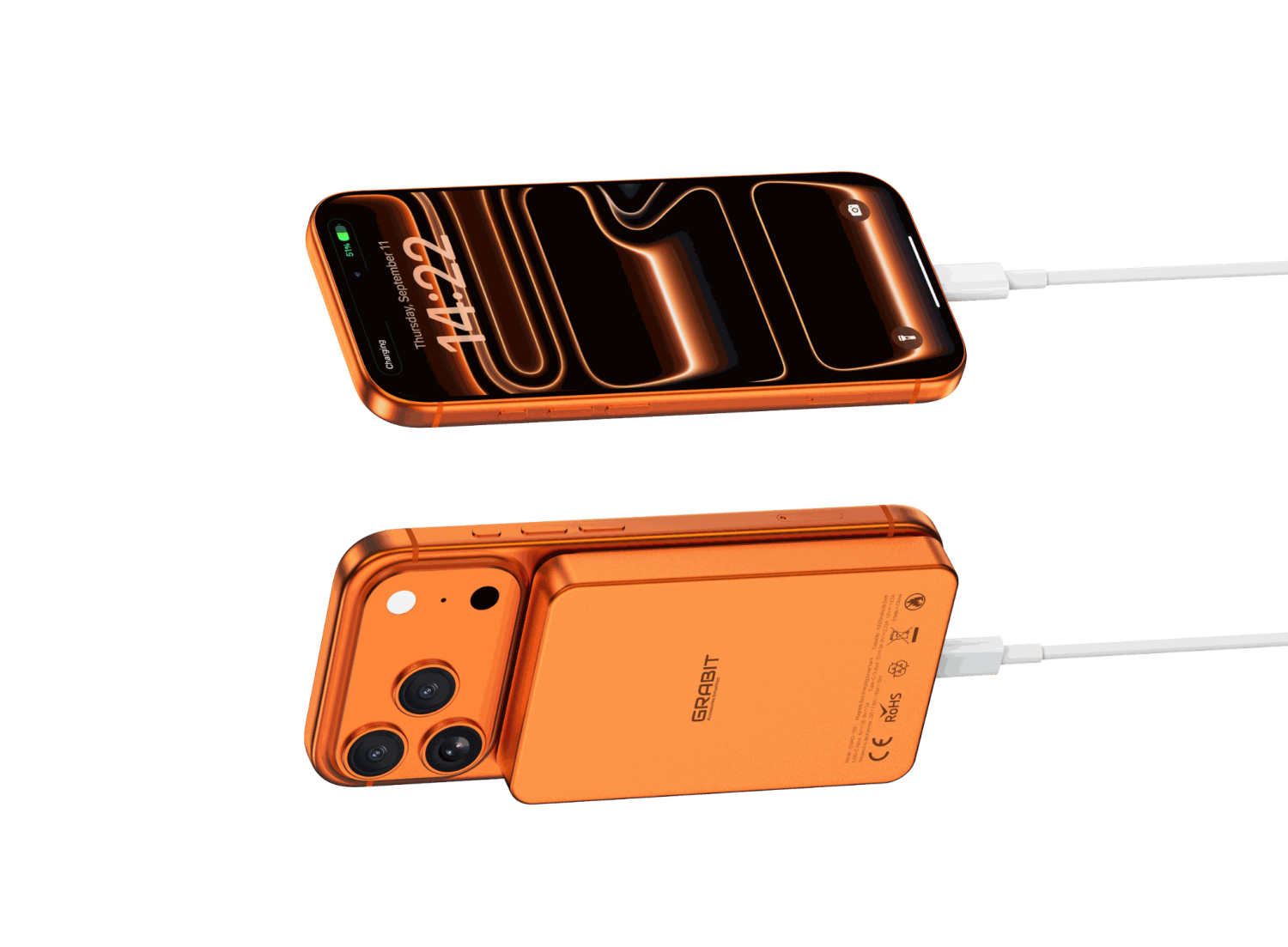 Grabit Power Bank 10000mAh Orange – GMAG-100 With Warranty