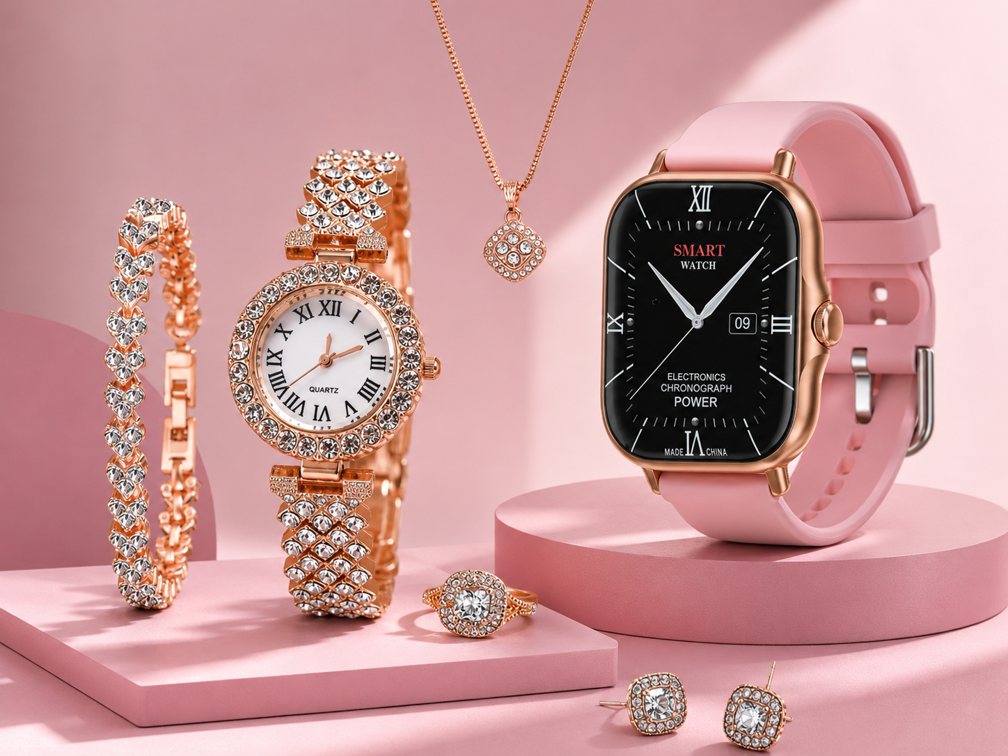 Smartbarry A58 Plus Women's Smartwatch  With Ornaments