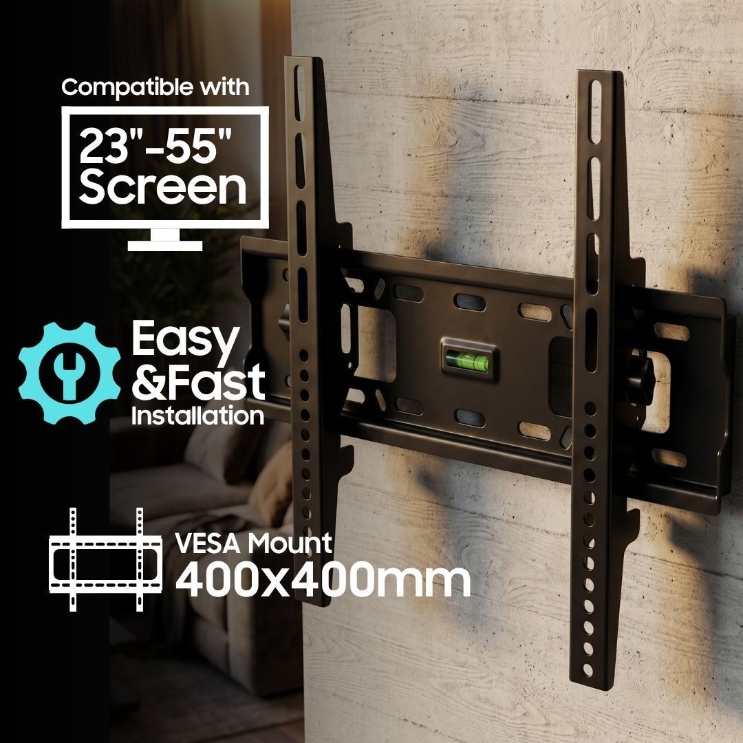 Grabit 23-55inch TV Wall Bracket Black – GWB-44T