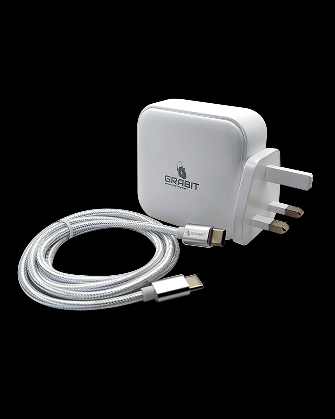 Grabit  GTC-400 GaN 100W Travel Charger White with Warranty