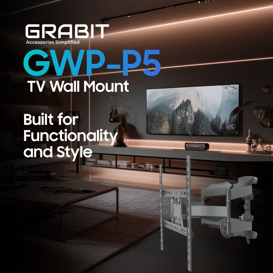 Grabit 32-75inch TV Wall Bracket Black – GWB-P5
