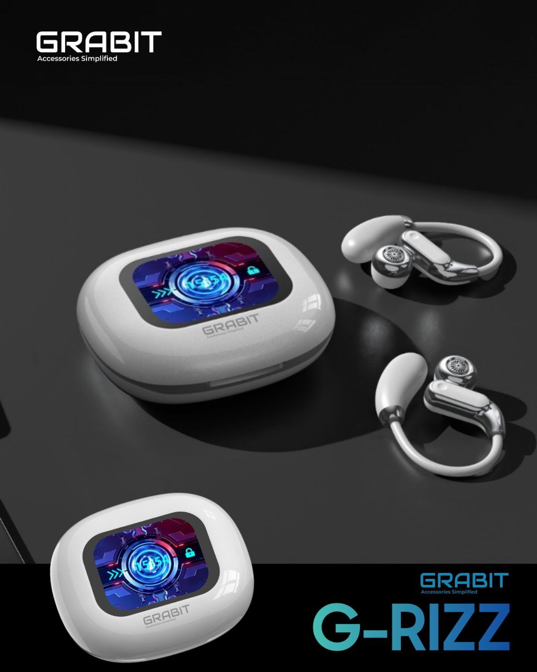 Grabit G-RIZZ Wireless Earbuds Black With warranty