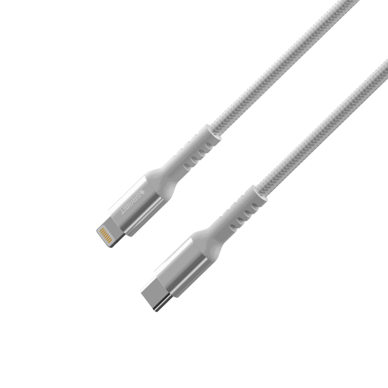 Grabit Durable USB-C to Lighting Cable 1.2m White – GCBL-40